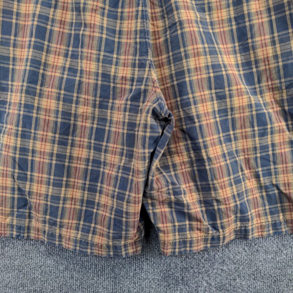 Eddie Bauer Men's Chino Shorts Multicolor Plaid Size 38 100% Cotton Slash Pocket - Picture 4 of 11